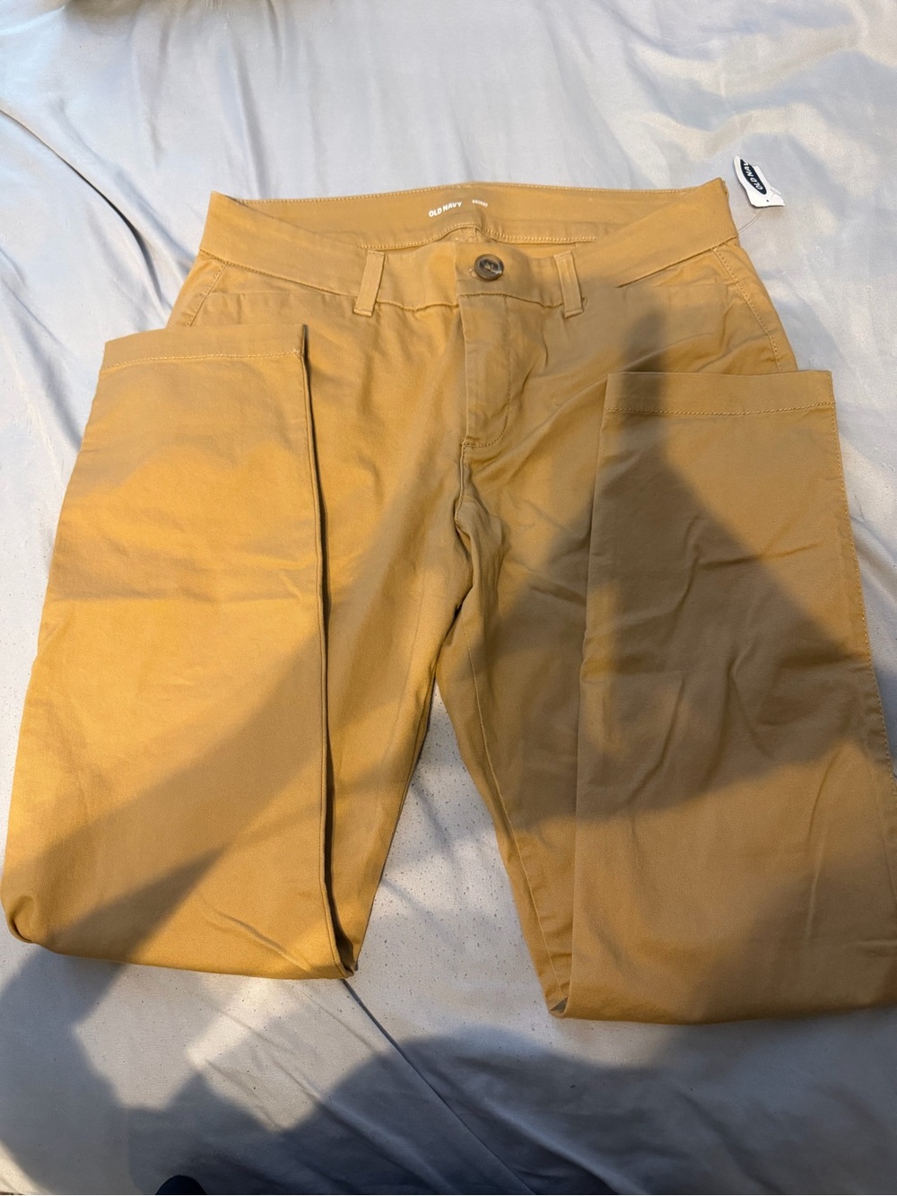 Old Navy Men's Khaki Chinos in Mustard Brown Skinny size 4S